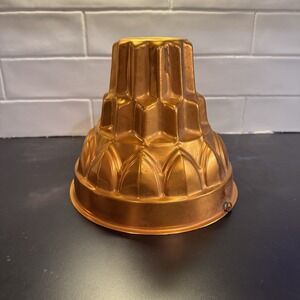 Vintage Copper Tone Jello-O Mold Wall Decor Tiered 8"